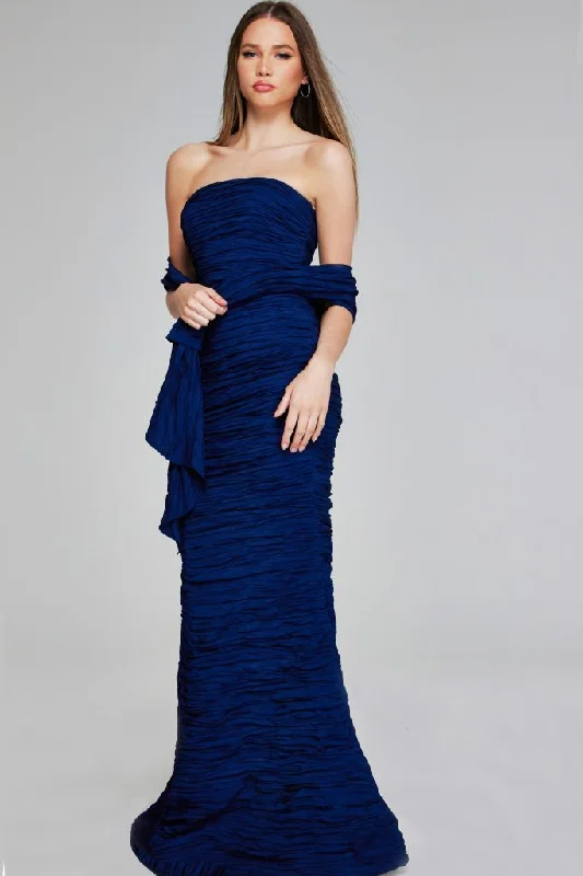 Flash Deals Strapless Textured Mermaid Gown Jovani 40045