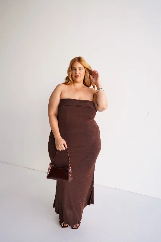 Fast Fashion Favorites SURI MIDI DRESS ESPRESSO