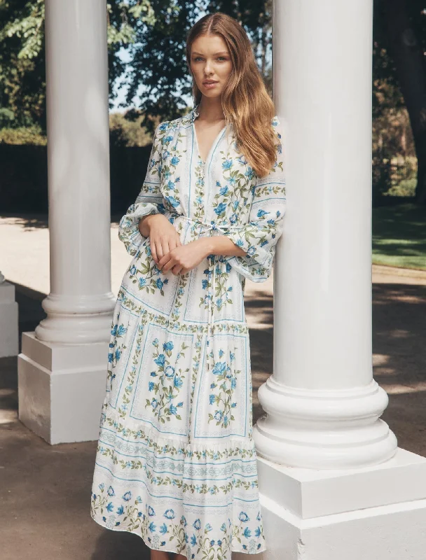 Trendy Women's Wear Tara Printed Midi Dress