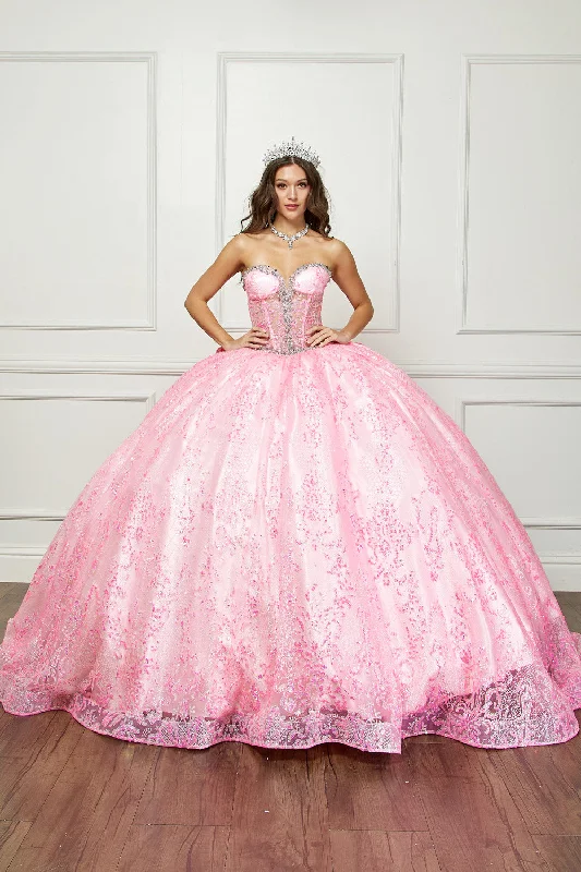 Massive Savings Strapless Corset Ball Gown by Petite Adele PQ1058