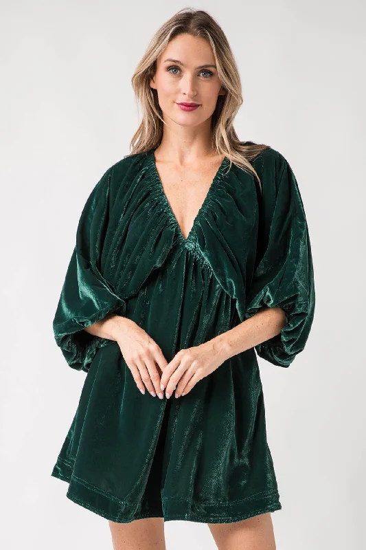 Current Trends Free People Portia Velvet Mini Dress