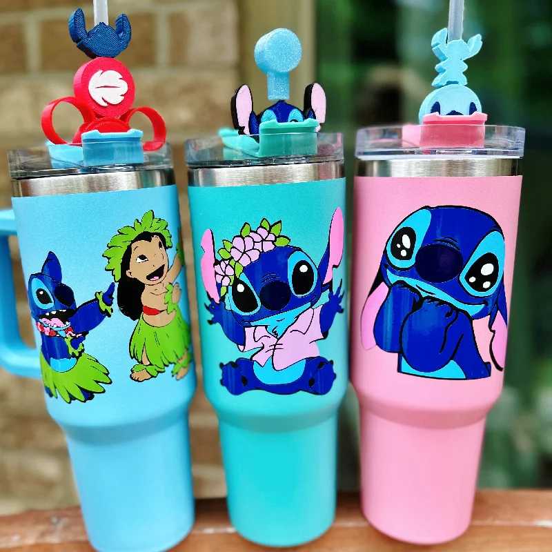 Tumbler Deals 626 Character Inspired Characters on 40 oz Quencher Inspired Stainless Steel Tumbler
