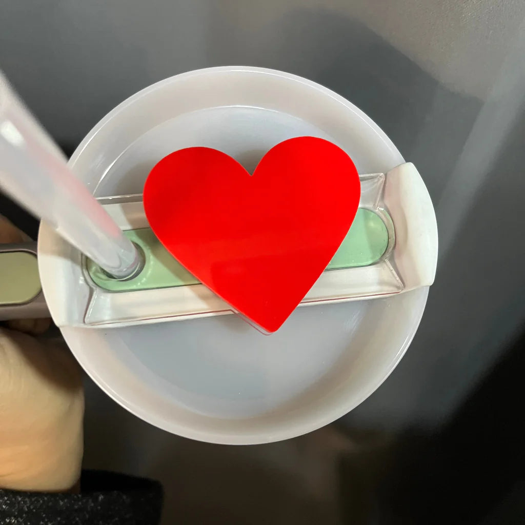 Tumblers Offer Valentine Heart Tumbler Topper