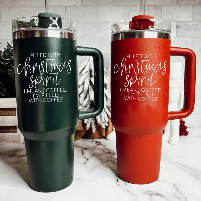 Reusable Drinkware Deals Christmas Spirit 40oz