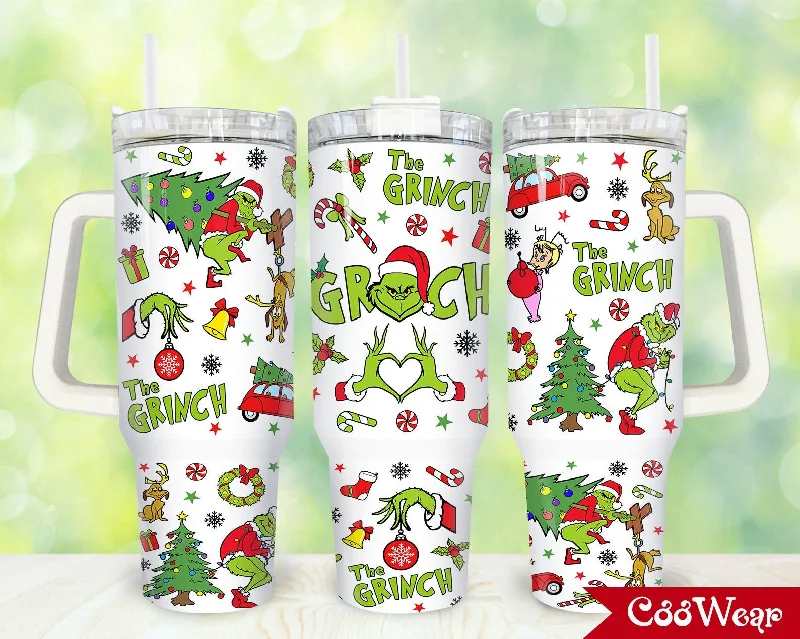 Christmas Drinkware Christmas 40oz Tumbler Wrap Png, Merry Christmas 2 pieces 40 oz Tumbler Png, Cartoon Christmas Tumbler 40oz Png, Sublimation Designs