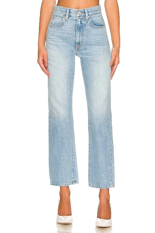 Seasonal Trends London High Rise Straight Ankle Jean In Sweet Talk