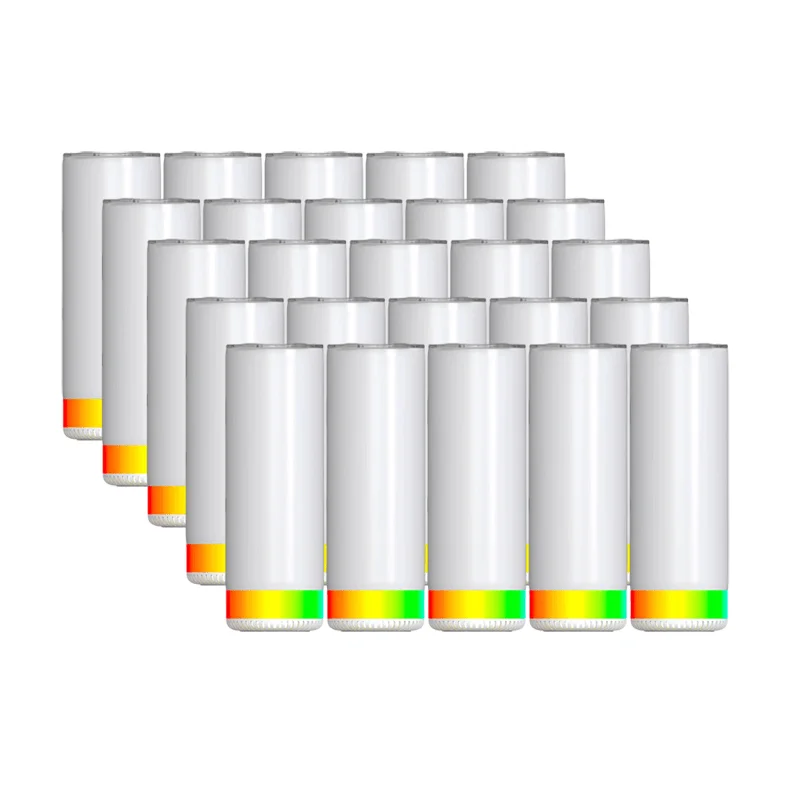 Drinkware Discounts Case Of 25*20oz New Straight Skinny Sublimation Bluetooth Speaker Tumbler Bluetooth Tumbler Whosale
