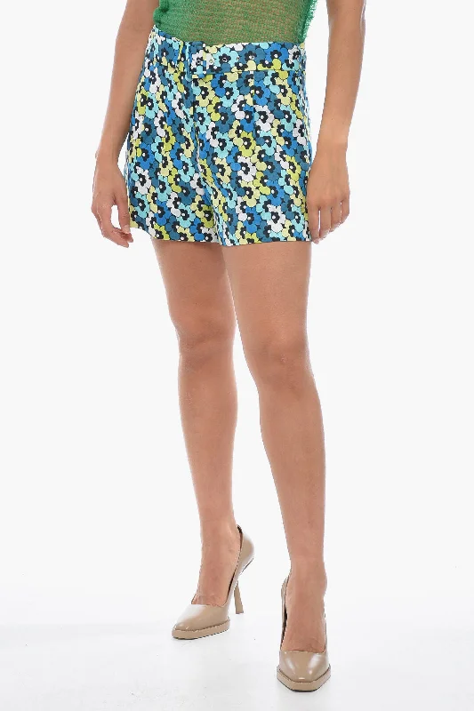 Casual Chic Michael Kors Canapa Shorts with Floral Pattern