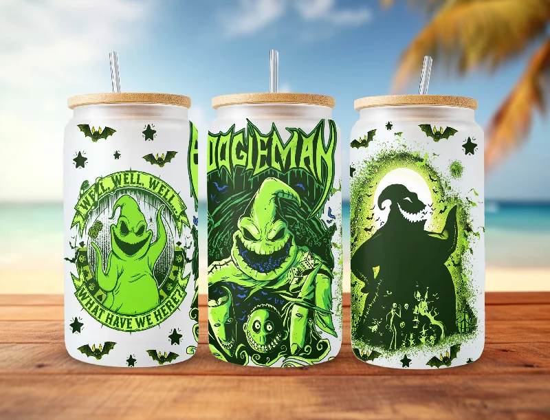 Travel Mugs Offer Horror Character Tumbler Wrap, 16oz Can Glass Wrap, Cartoon Can Glass, Spooky Vibes Can Glass, Halloween Png, Sublimation Design Png