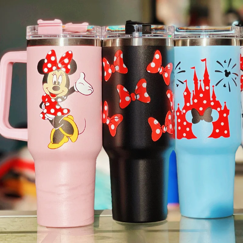 Portable Bottles Sale Polka Dot for Days on 40 oz Quencher Inspired Stainless Steel Tumbler