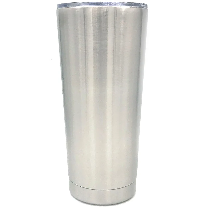 Holiday Drinkware Discount Case of 24 - 32 oz Tapered Slim Stainless Steel Insulated Blank Tumblers with Leak Resistant Slide Lid