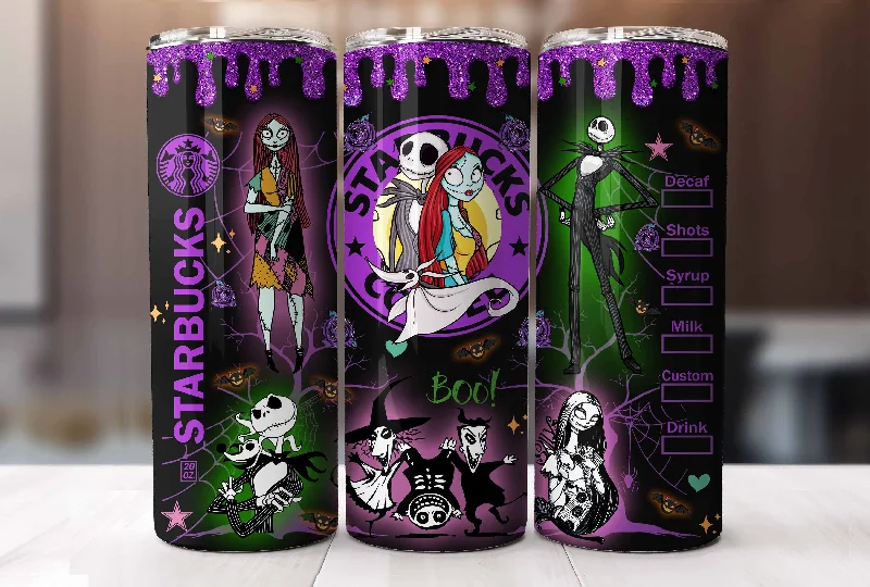 Drinkware Gift Ideas Jack Skellington Png, 20oz Tumbler Wrap, Halloween Tumbler Wrap, Scary Movie Tumbler, 20oz Halloween Tumbler,Nightmare Before Christmas Wrap