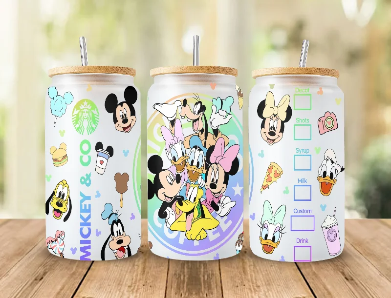 Drinkware Bundle Offer Cartoon character 16oz libbey can Cartoon PNG, 16oz Glass Can Wrap, 16oz Libbey Can Glass, Catoon kids Tumbler Wrap, Full Glass Can Wrap