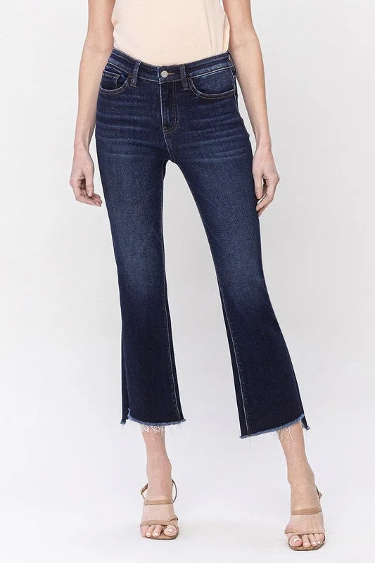 First Order Discount Vervet By Flying Monkey High Rise Raw Step Hem Crop Flare