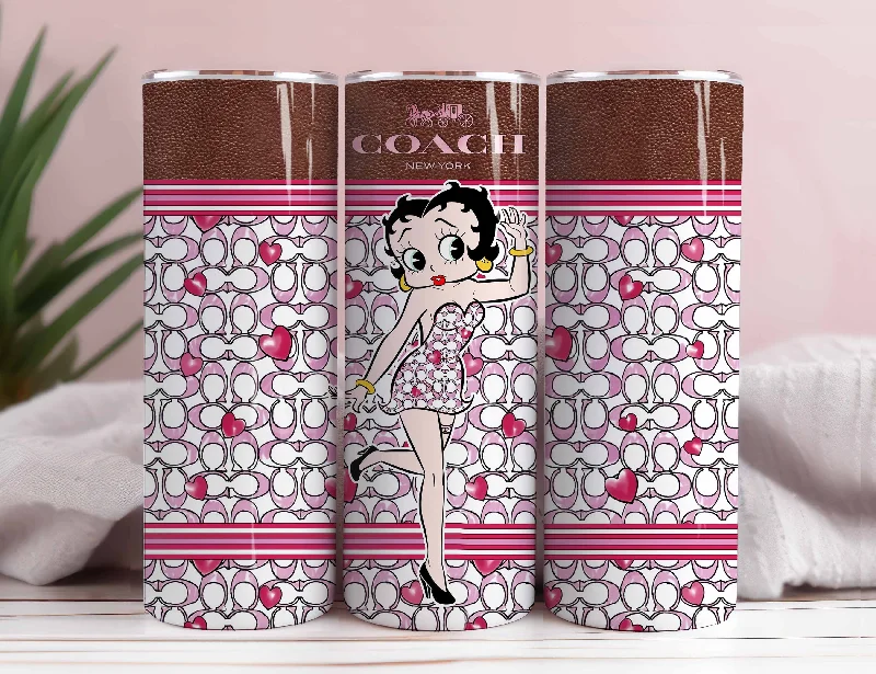 Buy Drinkware Bundle Designer Bag Tumbler, Betty Boop Tumbler Png, 20oz design, Sublimation Designs, Tumbler Wrap, Digital Downloads, design gold