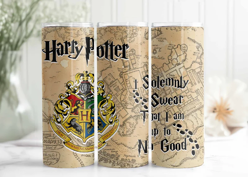 Drinkware Promotions Harry Potter Tumbler Wrap - 20oz Skinny Straight, Wizard Design  Magical Tumbler Wrap PNG Instant Download