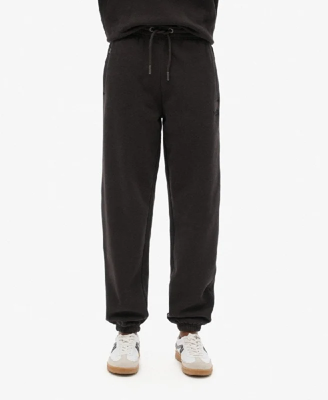 Sophisticated Cut Essential Logo Cuff Jogger | Bison Black