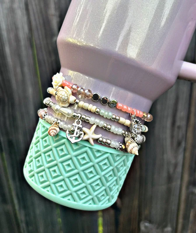 Glassware Deals Beach Bum Cup Bracelets SILVER Version