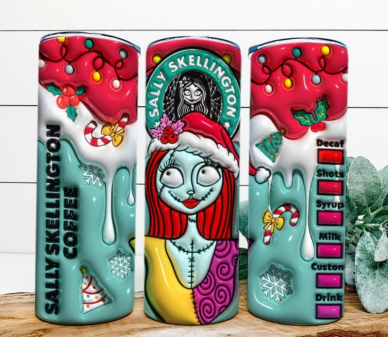 Limited-Time Drinkware Discounts Inflated 3D Nightmare Tumbler PNG, 3D Christmas Movie Tumbler Wrap, 3D Tumbler Design, Mama Tumbler, Christmas Sublimation, 20oz Tumbler PNG