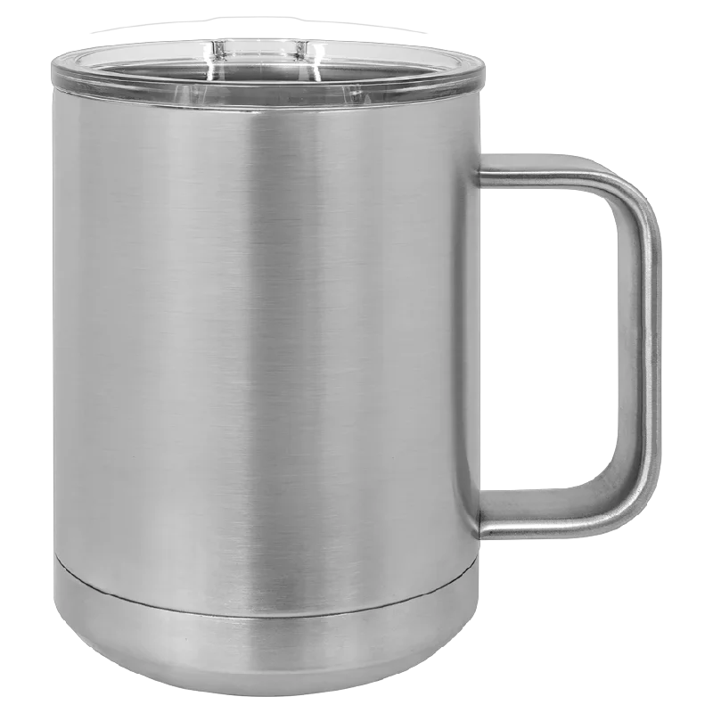 Travel Drinkware 15 oz coffee mug SUBLIMATION Stainless Steel Blank Insulated Tumbler with Lid