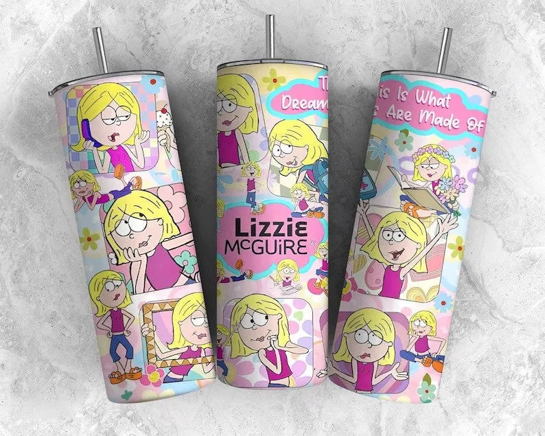 Unique Drinkware Gifts Cartoon Tumbler Wrap, 20oz Skinny Tumbler, Straight Tumbler, Magic Tumbler, Cartoon png, Full Tumbler Wrap, Instant Download