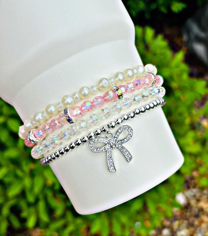 Seasonal Drinkware Sale Bougie Bow Cup Bracelets Gold Or Silver