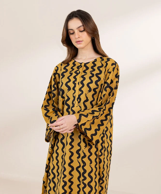 Everyday Glamour Printed Cambric Shirt