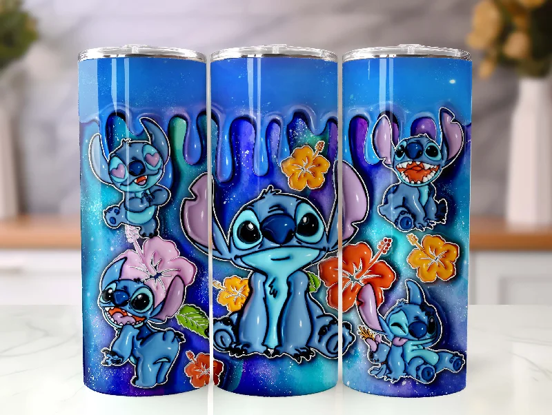 Drinkware Sale 3D Inflated Tumbler, Cartoon Tumbler Wrap, Inflated Tumbler Wrap, Full Tumbler Wrap, 20oz Skinny Tumbler, 3D Tumbler, Png Download