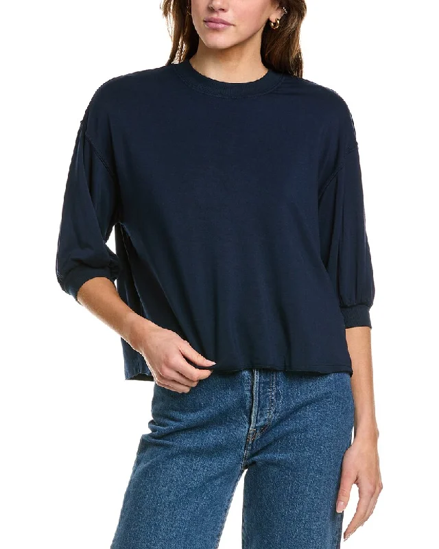 Casual Chic Stateside Softest Fleece Puff Sleeve Pullover