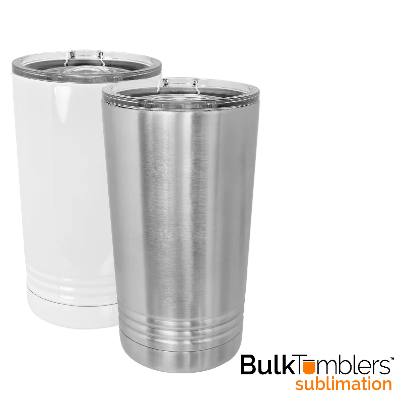 Tumbler Offers 16 oz Pint SUBLIMATION Stainless Steel Blank Insulated SureGrip Tumbler with Lid
