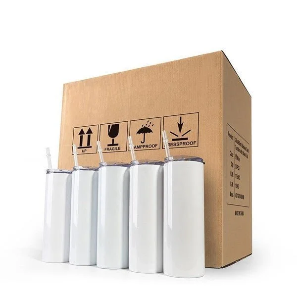 Insulated Drinkware Sale 20oz Skinny Sublimation Tumblers Straight Sublimation Blanks Tumbler