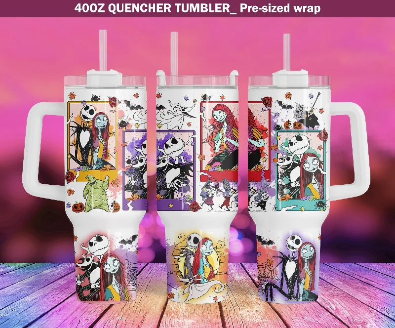 Time-Sensitive Drinkware Offers Horror Movies 40oz Tumbler Wrap, Horror Characters 40oz Quencher Wrap
