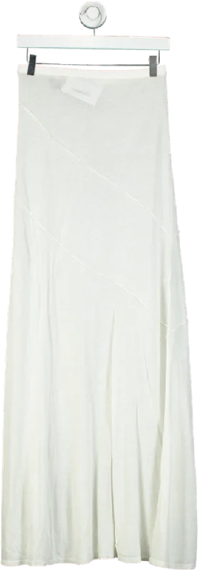 Subtle Sophistication Karen Millen White Maxi Skirt UK S