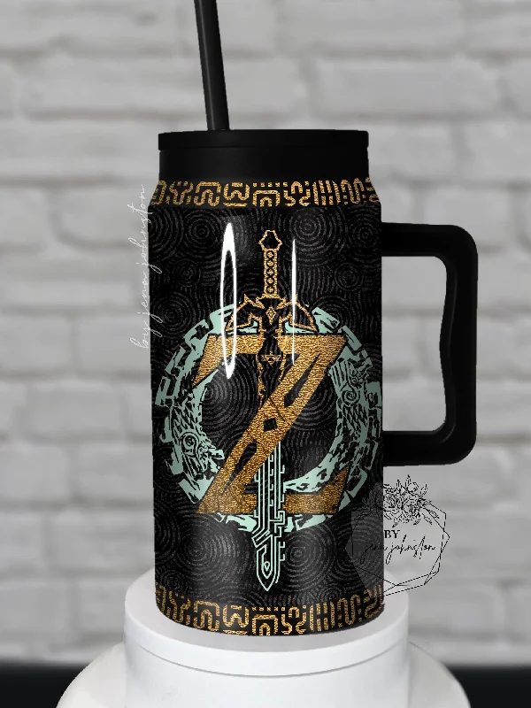 The Latest Fashion Trends Simple Modern 50oz Zelda Tears of the Kingdom Glow in the dark & Gold Epoxy Tumbler
