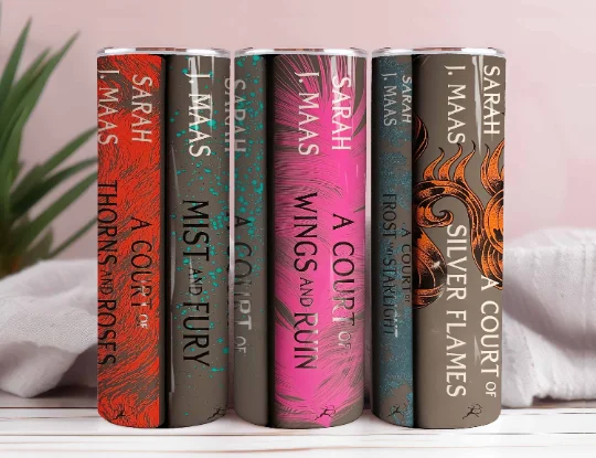 Green Drinkware Sale ACOTAR Velaris 20 Oz Tumbler PNG Download File, Dark Romance, Fantasy Reader, Velaris City Of Starlight ACOTAR Png, Night Court Book Png