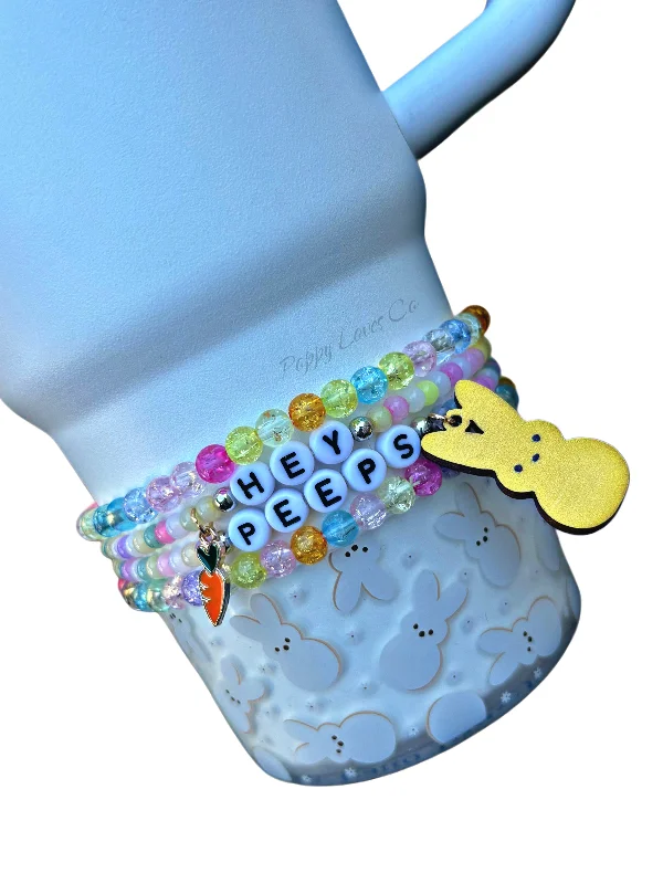 Holiday Drinkware Hey Peeps Cup Bracelets
