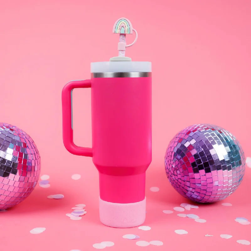 Flash Drinkware Deals Pink Glitter Bottle Boot