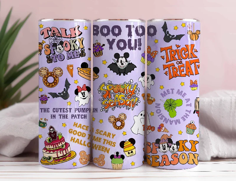 Buy Drinkware Sets Mickey Halloween 20oz Skinny Tumbler Wrap, Spooky Season Tumbler Wrap, Halloween Tumbler Png, Boo To You, Trick Or Treat, Halloween Snacks