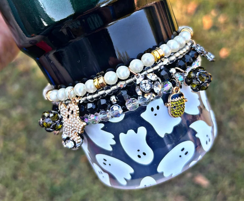 Sustainable Drinkware Discounts Spooky Halloween Bling Cup Bracelets Cup Accessories