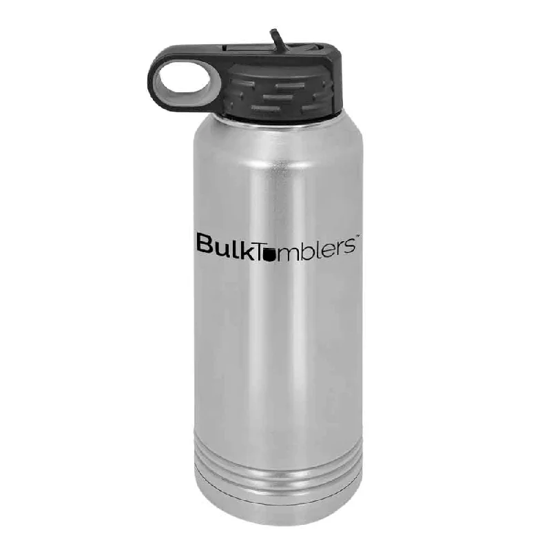Promotional Drinkware 32 oz Personalized Water Bottle with Logo Laser Engraved on Insulated Stainless Steel