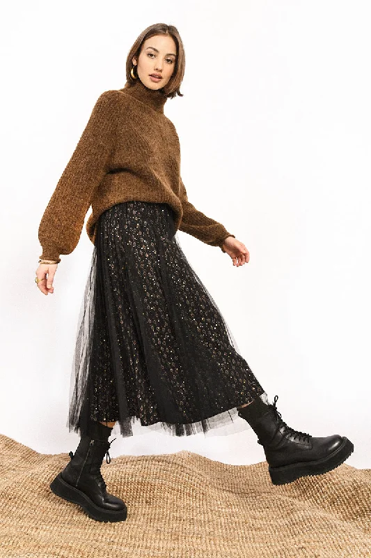 Sophisticated Outfits Molly Bracken Woven Skirt Black Jude