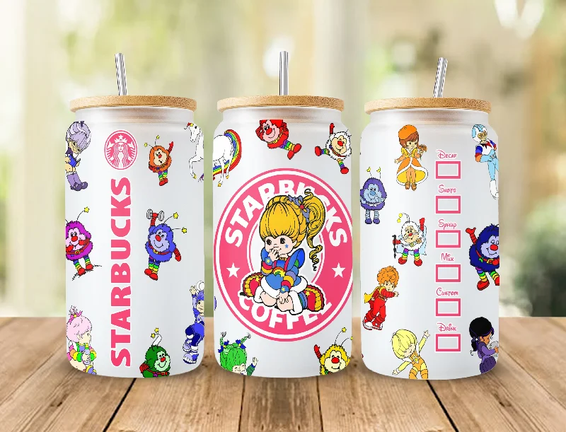 Seasonal Drinkware Sale Cartoon 16oz libbey can Cartoon PNG, 16oz Glass Can Wrap, 16oz Libbey Can Glass, Catoon kids Tumbler Wrap, Full Glass Can Wrap