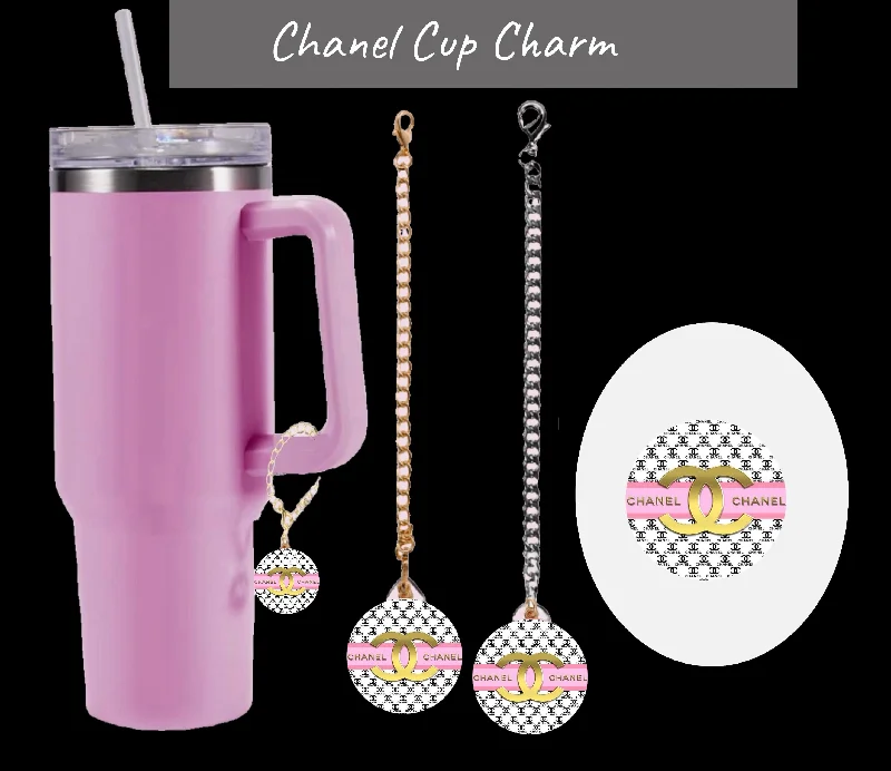 Premium Glassware Discounts Chanel Charm Dangle | Cup Accessory