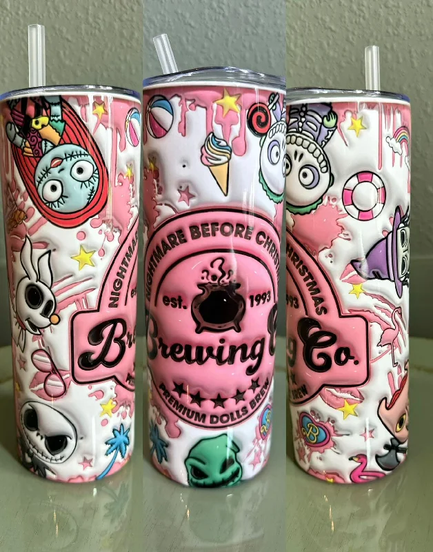 Trend Forward Threads Nightmare Before Christmas Brewing Co 20 oz Tumbler