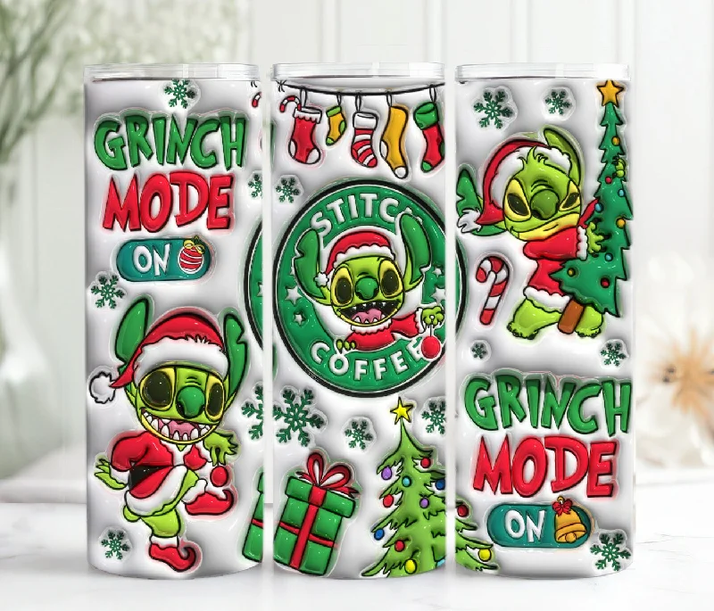 Travel Bottles Offer 3D Inflated Christmas Coffee Tumbler, Puffy Christmas, Cartoon Christmas Png, 20oz Tumbler, Christmas Vibes, Funny Christmas, Png Download