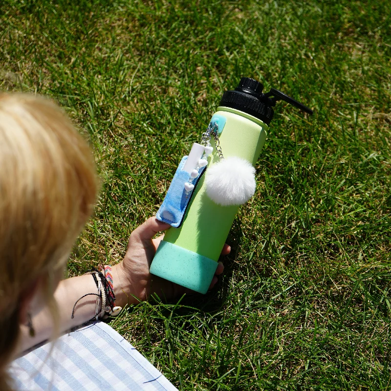 Drinkware Discounts Blue Glitter Bottle Boot