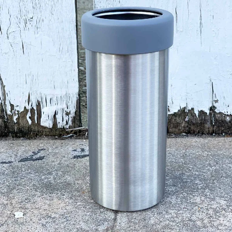 Flash Drinkware Deals Skinny 12 oz Stainless Steel Beverage Holder for Can / Bottle - Insulated