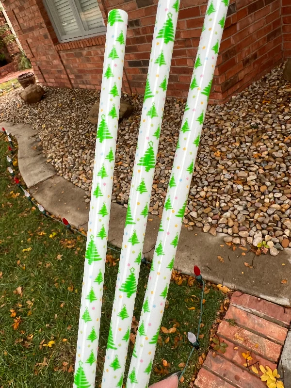 Holiday Drinkware Discount White Christmas Tree Straw (40oz Tumbler)