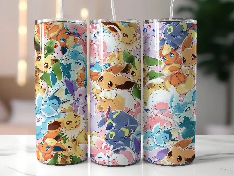 Tumblers Offer Cartoon Spring Tumbler, Poke Spring Tumbler, 20oz Skinny Straight, Spring Tumbler, Pokemon Tumbler, Cartoon Tumbler Wrap,Gotta catch ‘em all