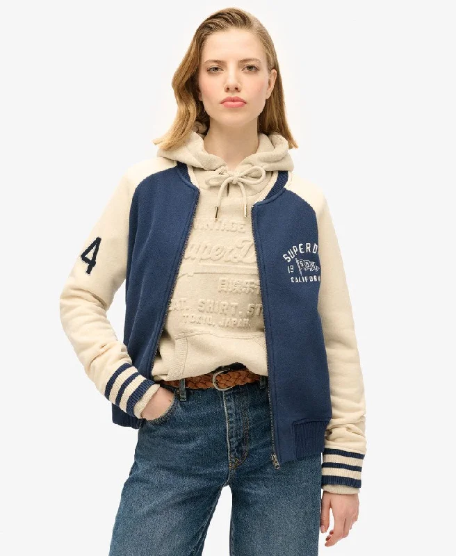 Today Only College Script Graphic Bomber | Atlantic Navy